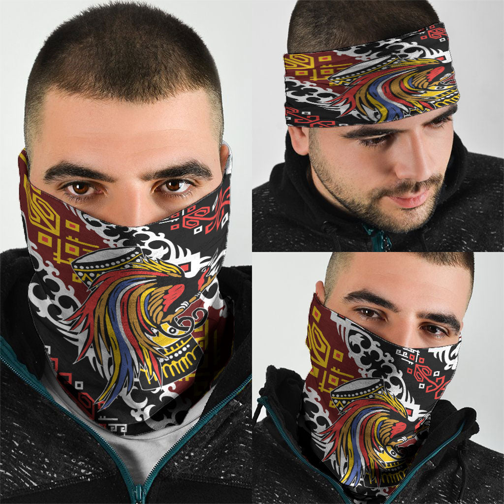 Papua New Guinea Bird Drum Neck Gaiter Papuan Batik Motif
