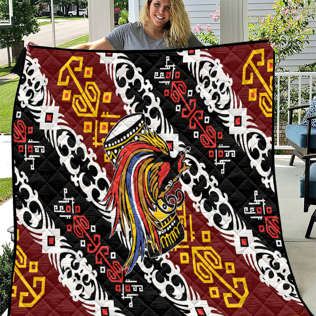 Papua New Guinea Bird Drum Quilt Papuan Batik Motif
