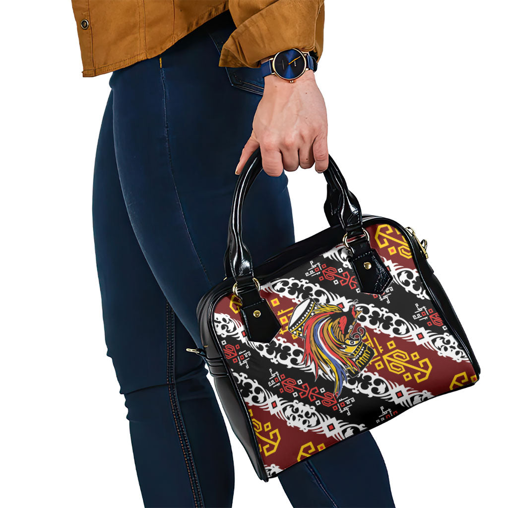 Papua New Guinea Bird Drum Shoulder Handbag Papuan Batik Motif
