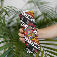 Papua New Guinea Bird Drum Skinny Tumbler Papuan Batik Motif