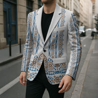 Personalised Papua New Guinea Bird Ethnic Blazer Papuan Batik Inspired Pattern