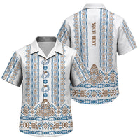 Personalised Papua New Guinea Bird Ethnic Family Matching Summer Maxi Dress and Hawaiian Shirt Papuan Batik Inspired Pattern