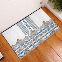 Papua New Guinea Bird Ethnic Rubber Doormat Papuan Batik Inspired Pattern