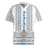 Personalised Papua New Guinea Bird Ethnic Rugby Jersey Papuan Batik Inspired Pattern