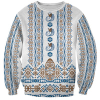 Personalised Papua New Guinea Bird Ethnic Sweatshirt Papuan Batik Inspired Pattern