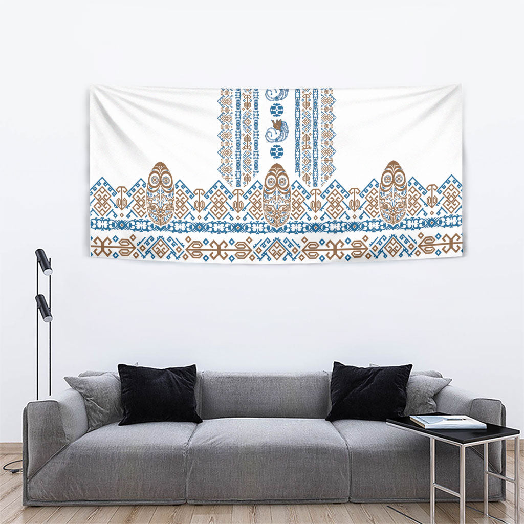 Papua New Guinea Bird Ethnic Tapestry Papuan Batik Inspired Pattern