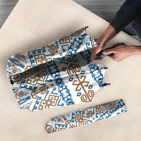 Papua New Guinea Bird Ethnic Umbrella Papuan Batik Inspired Pattern