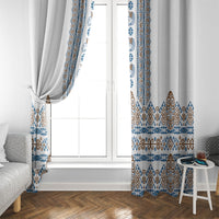 Papua New Guinea Bird Ethnic Window Curtain Papuan Batik Inspired Pattern
