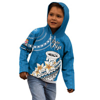 Bula Fiji Kid Hoodie Kava Bowl Tapa Tribal LT9 - Polynesian Pride