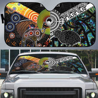 Australia New Zealand Personalised Auto Sun Shade Maori Aboriginal Art Style - Polynesian Pride