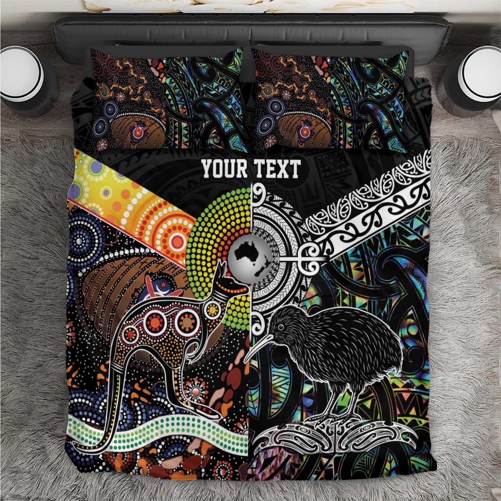 New Zealand and Australia Bedding Set Maori Mix Aboriginal Art Style