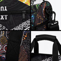 Personalised New Zealand and Australia Duffle Bag Maori Mix Aboriginal Art Style LT9 - Polynesian Pride