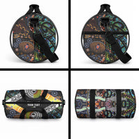 Personalised New Zealand and Australia Duffle Bag Maori Mix Aboriginal Art Style LT9 - Polynesian Pride