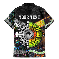 Personalised New Zealand and Australia Family Matching Mermaid Dress and Hawaiian Shirt Maori Mix Aboriginal Art Style LT9 - Polynesian Pride