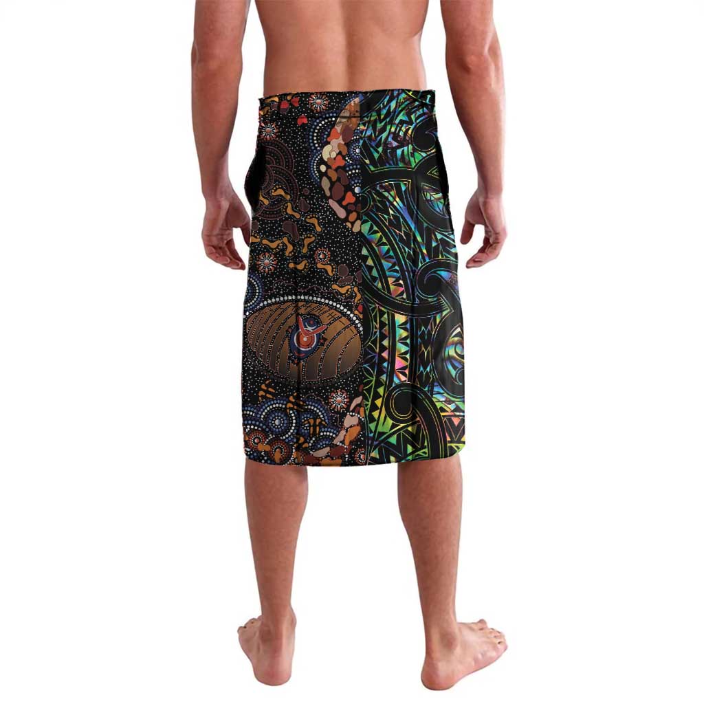 New Zealand and Australia Lavalava Maori Mix Aboriginal Art Style