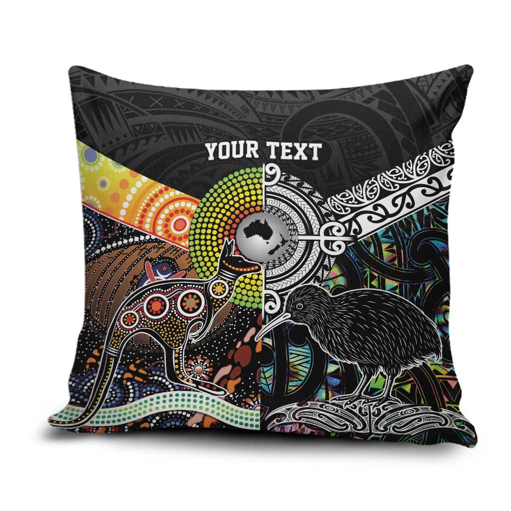 Australia New Zealand Personalised Pillow Cover Maori Aboriginal Art Style - Polynesian Pride