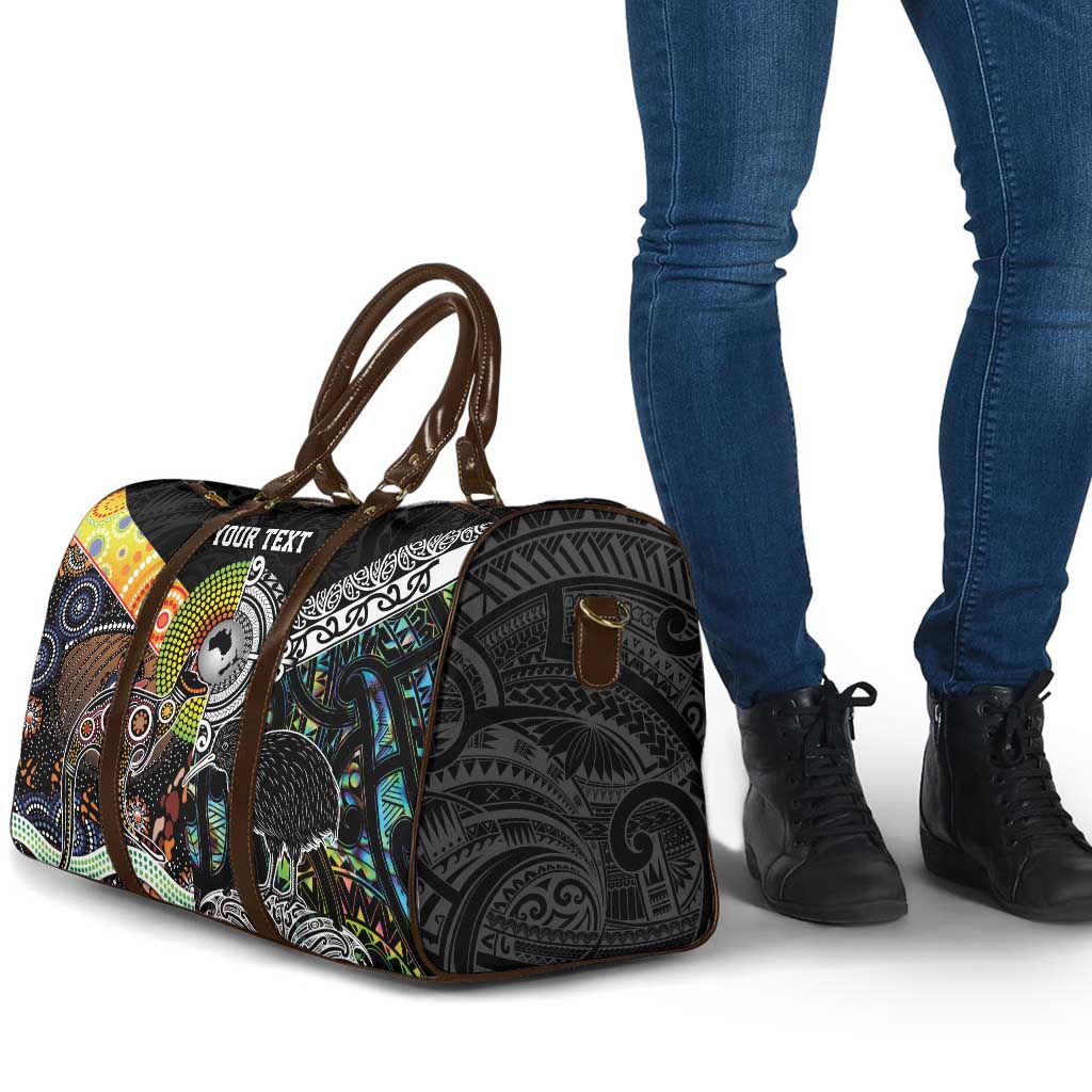 Australia New Zealand Personalised Travel Bag Maori Aboriginal Art Style LT9 - Polynesian Pride