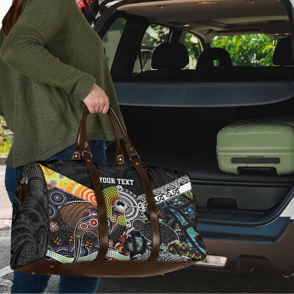 Australia New Zealand Personalised Travel Bag Maori Aboriginal Art Style LT9 - Polynesian Pride