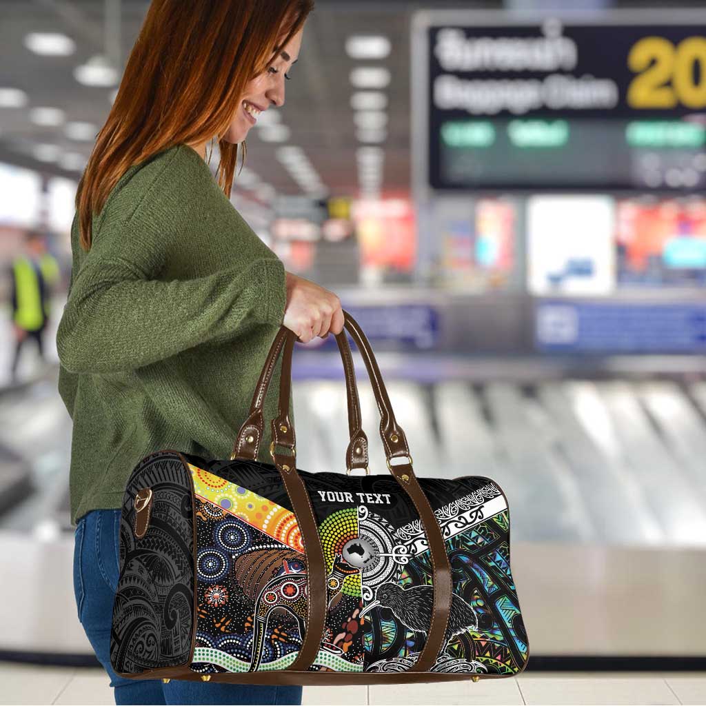 Australia New Zealand Personalised Travel Bag Maori Aboriginal Art Style LT9 - Polynesian Pride
