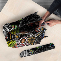 Australia New Zealand Personalised Umbrella Maori Aboriginal Art Style - Polynesian Pride