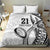 Custom Fiji Rugby Pacific Bedding Set Polynesian Palm Tattoo