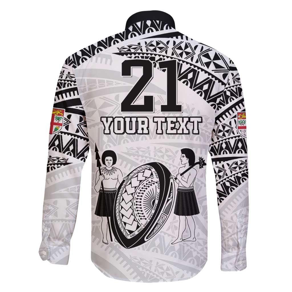 Custom Fiji Rugby Pacific Family Matching Long Sleeve Bodycon Dress and Hawaiian Shirt Polynesian Palm Tattoo LT9 - Polynesian Pride