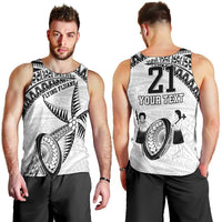 Custom Fiji Rugby Pacific Men Tank Top Polynesian Palm Tattoo