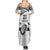 Custom Fiji Rugby Pacific Summer Maxi Dress Polynesian Palm Tattoo