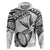 Custom Fiji Rugby Pacific Zip Hoodie Polynesian Palm Tattoo