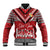 Personalised Tonga Rugby Pacific Baseball Jacket Ikale Tahi Sipi Tau