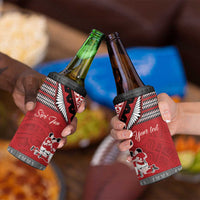 Personalised Tonga Rugby Pacific Can Cooler Tumbler Ikale Tahi Sipi Tau