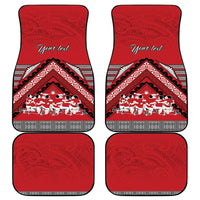 Personalised Tonga Rugby Pacific Car Mats Ikale Tahi Sipi Tau
