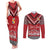 Personalised Tonga Rugby Pacific Couples Matching Tank Maxi Dress and Long Sleeve Button Shirt Ikale Tahi Sipi Tau