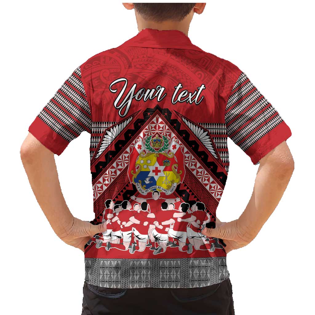 Personalised Tonga Rugby Pacific Family Matching Mermaid Dress and Hawaiian Shirt Ikale Tahi Sipi Tau LT9 - Polynesian Pride