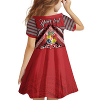 Personalised Tonga Rugby Pacific Family Matching Mermaid Dress and Hawaiian Shirt Ikale Tahi Sipi Tau LT9 - Polynesian Pride