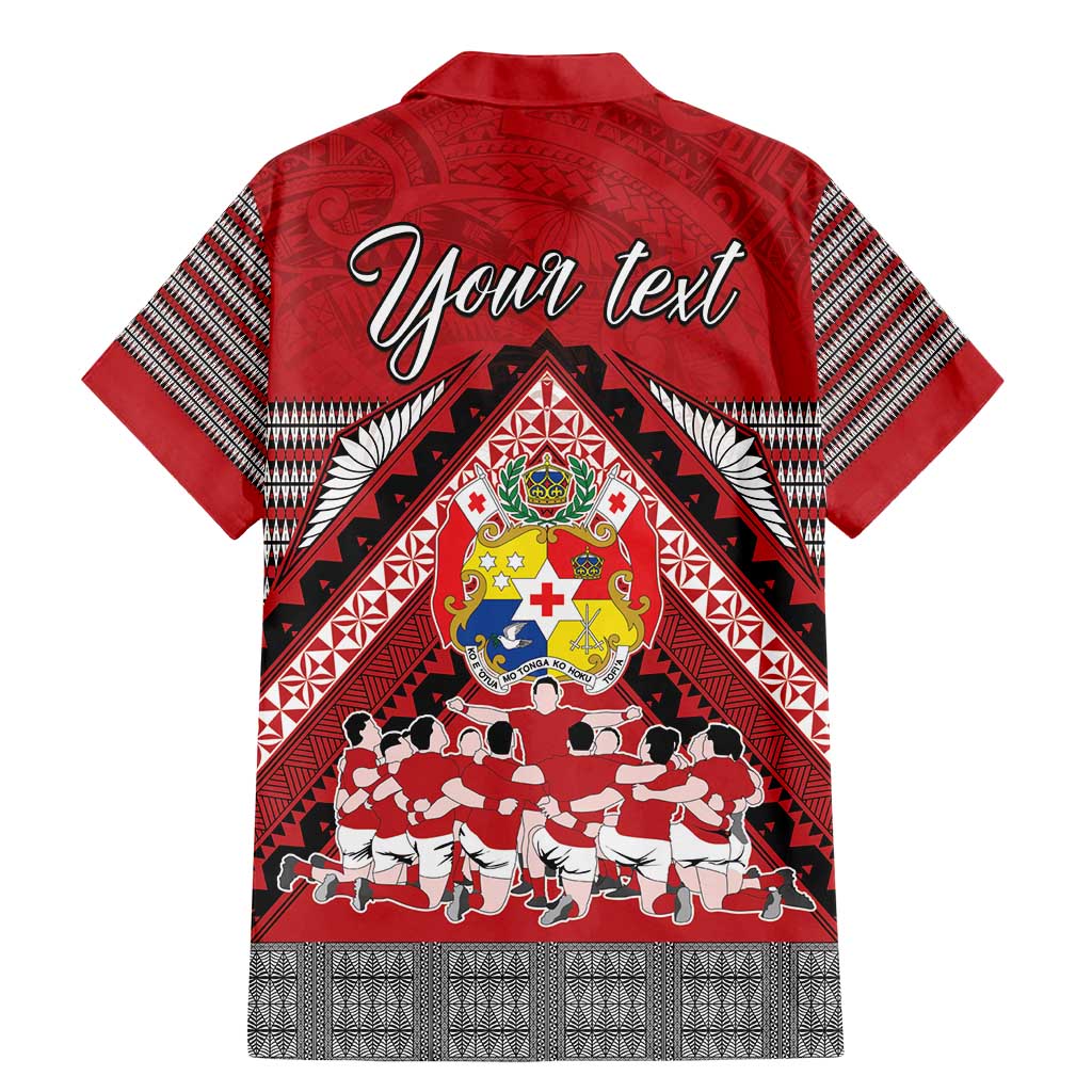 Personalised Tonga Rugby Pacific Family Matching Mermaid Dress and Hawaiian Shirt Ikale Tahi Sipi Tau LT9 - Polynesian Pride