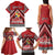 Personalised Tonga Rugby Pacific Family Matching Tank Maxi Dress and Hawaiian Shirt Ikale Tahi Sipi Tau