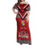 Personalised Tonga Rugby Pacific Off Shoulder Maxi Dress Ikale Tahi Sipi Tau