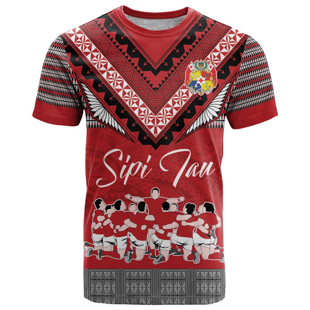 Personalised Tonga Rugby Pacific T Shirt Ikale Tahi Sipi Tau