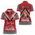 Personalised Tonga Rugby Pacific Women Polo Shirt Ikale Tahi Sipi Tau