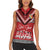 Personalised Tonga Rugby Pacific Women Sleeveless Polo Shirt Ikale Tahi Sipi Tau