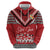 Personalised Tonga Rugby Pacific Zip Hoodie Ikale Tahi Sipi Tau