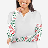 New Zealand Kowhaiwhai Christmas Arm Sleeves Traditional Maori Koru Pattern - Polynesian Pride