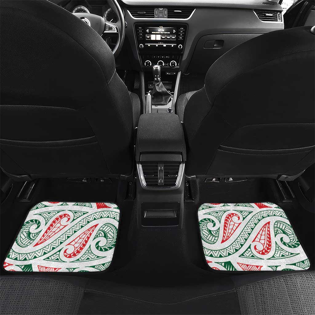 New Zealand Kowhaiwhai Christmas Car Mats Traditional Maori Koru Pattern - Polynesian Pride