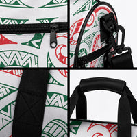 New Zealand Kowhaiwhai Christmas Duffle Bag Traditional Maori Koru Pattern LT9 - Polynesian Pride