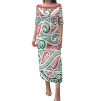 New Zealand Kowhaiwhai Christmas Family Matching Puletasi and Hawaiian Shirt Traditional Maori Koru Pattern - Polynesian Pride