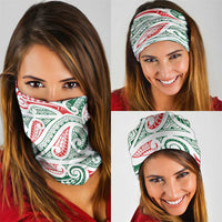 New Zealand Kowhaiwhai Christmas Neck Gaiter Traditional Maori Koru Pattern - Polynesian Pride