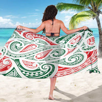 New Zealand Kowhaiwhai Christmas Sarong Traditional Maori Koru Pattern - Polynesian Pride