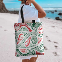 New Zealand Kowhaiwhai Christmas Tote Bag Traditional Maori Koru Pattern - Polynesian Pride