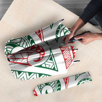 New Zealand Kowhaiwhai Christmas Umbrella Traditional Maori Koru Pattern - Polynesian Pride